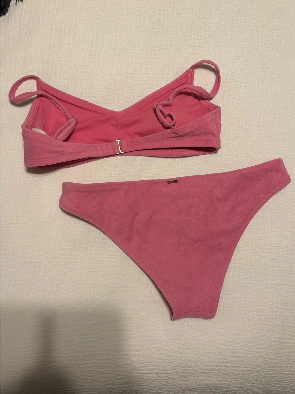 Hollister Solid Pink Two-Piece Bikini Set